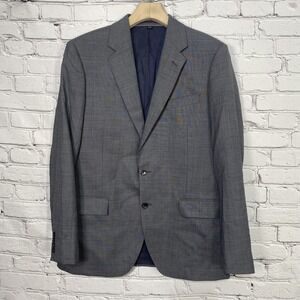 J. Crew Ludlow Essential Slim Fit Suit Jacket 42R Stretch Four Season Wool‎ Gray